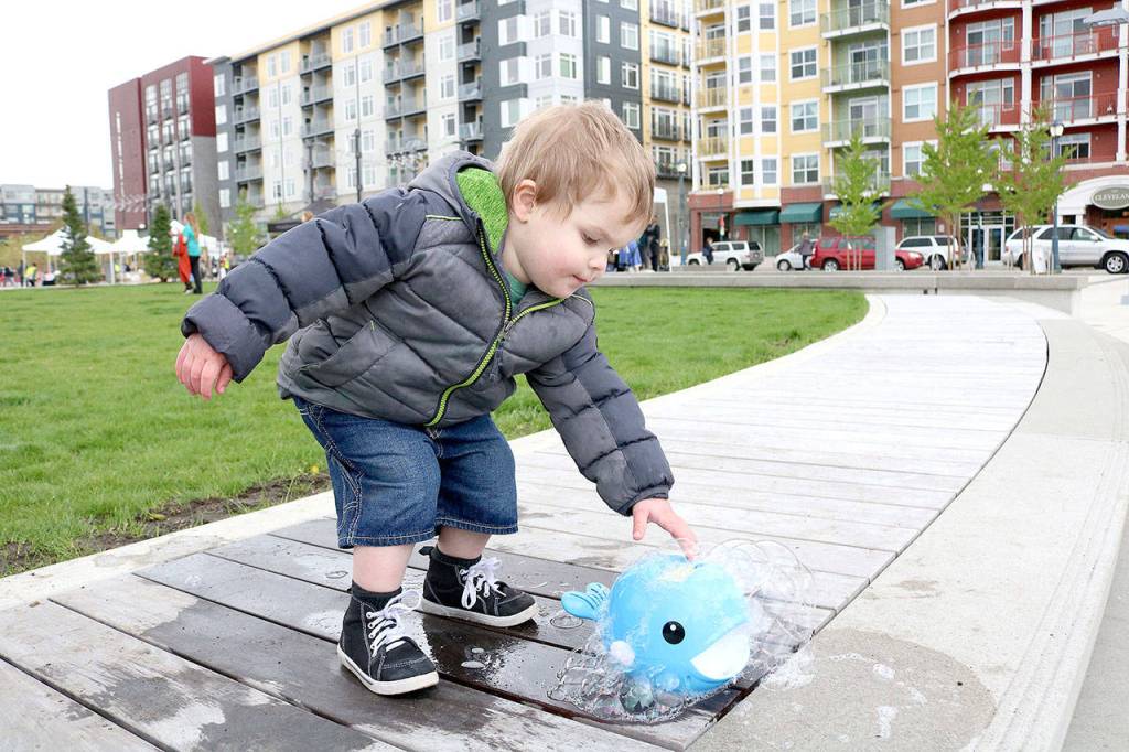 Stephanie Quiroz/staff photo                                 Luke Wildman, 2 at the Day Out for Autism event on April 13.