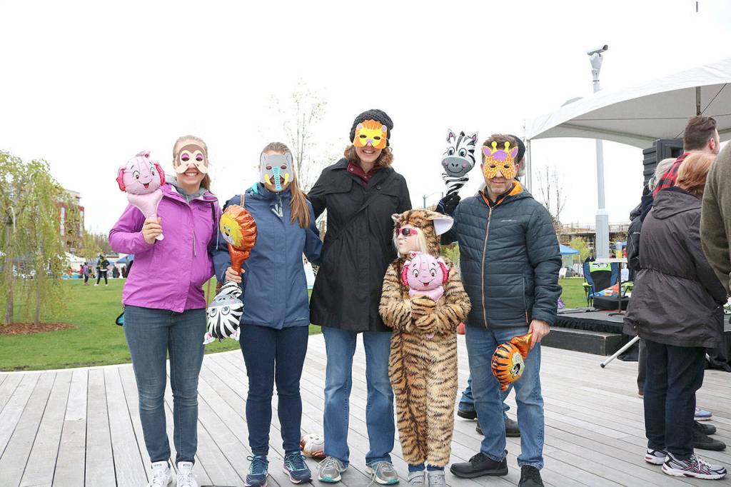 The Carollo family from Sammaish walked for their daughter Sarah, 12. Stephanie Quiroz