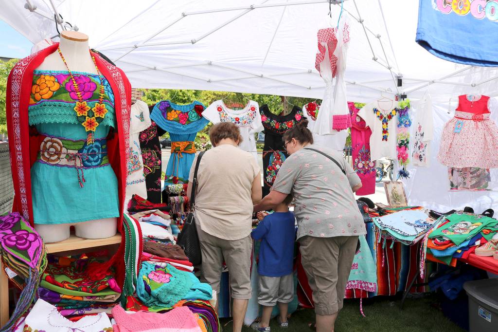 Various booths included traditional Mexican clothes, jewelry, art, and more. Stephanie Quiroz/staff photo