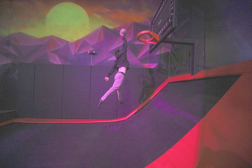 Vertex Arena offers over 10,000 square feet of elevated wall-to-wall trampolines on five different trampoline court areas. Courtesy photo of VA.
