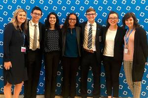 Courtesy photo                                 EHS DECA officers and advisers.