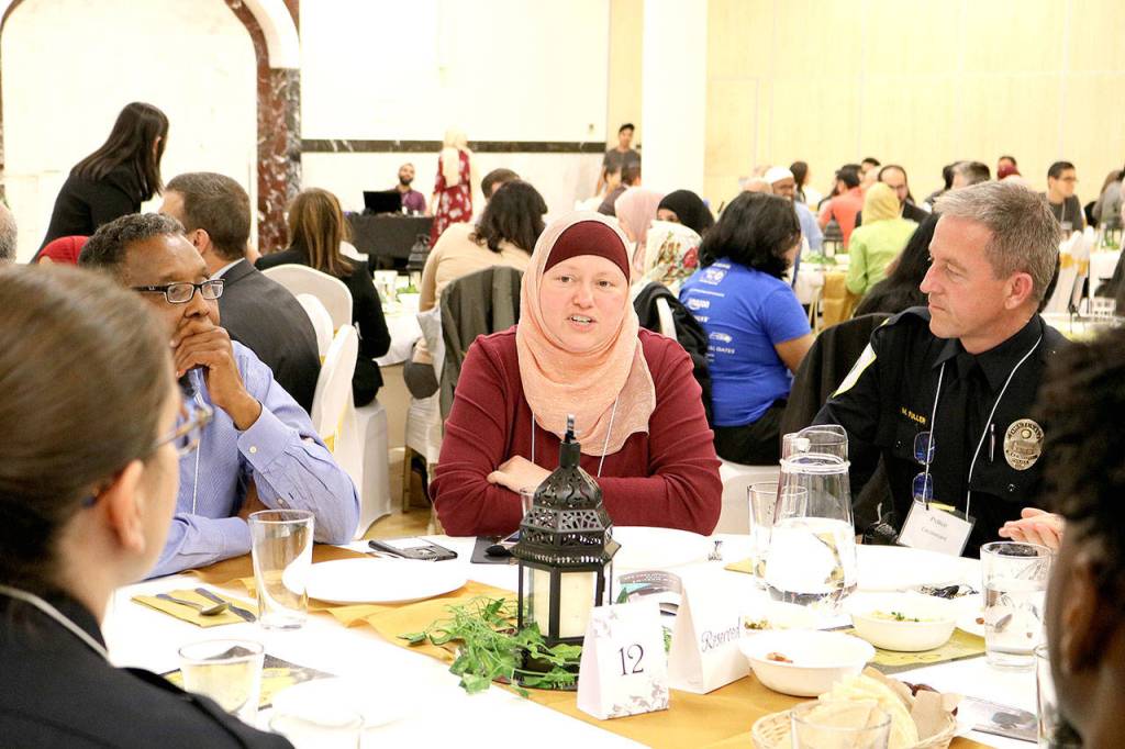 Stephanie Quiroz/staff photos                                 Over 400 multi-faith attendees, public safety representatives, state represtentatives, pastors, rabbis, community organizations, and civic leaders were seen at the iftar on May 15.