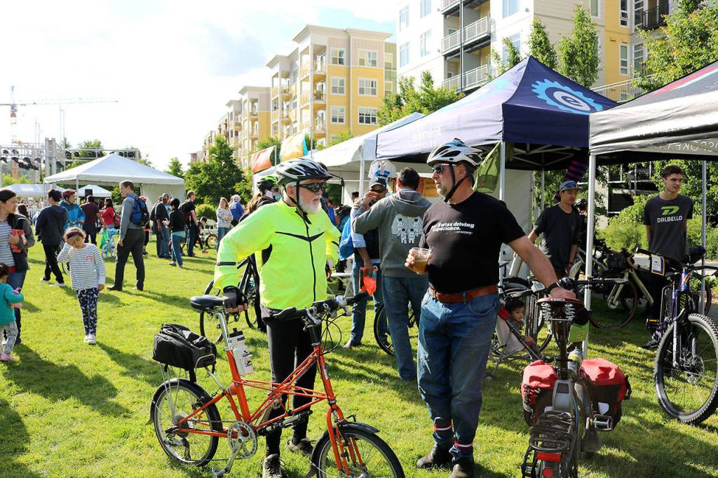 The eighth annual Bike Bash took place at the Redmond Central Connector on May 17. Activities included music, food trucks, bike shops, bike skills clinics and more. Stephanie Quiroz/staff photo