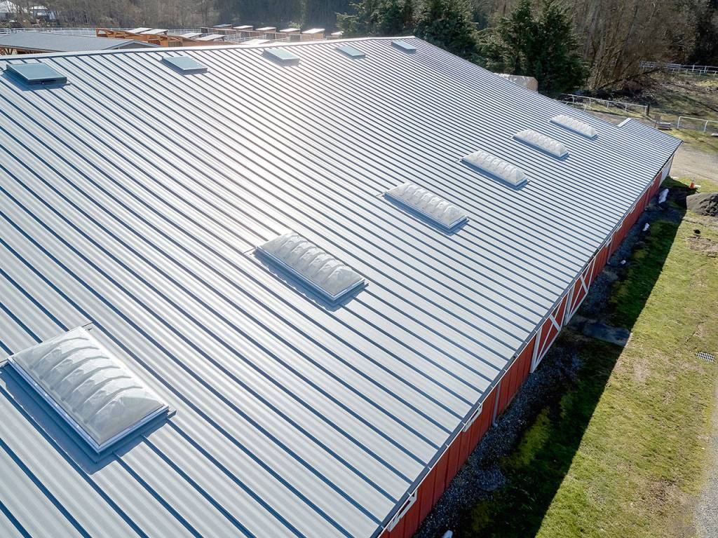 The new roof before the system was installed. Courtesy photo of Doug Adams