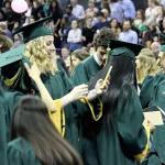 Photo courtesy of LWSD                                 Redmond High School graduated its 2019 class on June 17 at Alaska Airlines Arena.