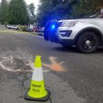 The perimeter of the scene about two hours after the shooting. Photo courtesy/Redmond Police Department