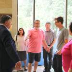 Community members and city councilmembers gathered on June 21 to tour the pool. Stephanie Quiroz/staff photo
