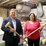 Mayor John Marchione and Senator Manka Dhingra toured the Redmond Pool on June 21 to kick off the Phase 1 Pool Improvement Project. Stephanie Quiroz/staff photo