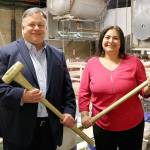 Mayor John Marchione and Senator Manka Dhingra toured the Redmond Pool on June 21 to kick off the Phase 1 Pool Improvement Project. Stephanie Quiroz/staff photo