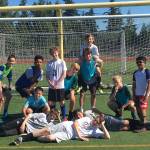 Redmond Highs boys soccer program will be hosting a Jr. Stangs Summer Camp from 9 a.m. to noon July 9-11 on the schools main field. The camp, which is open to boys in grades 3-8 (as of the 2018/19 school year), will feature instruction on soccer fundamentals such as dribbling, shooting, passing, defending and team play. RHS boys soccer coaching staff and players will host the camp. Registration cost is $85 and includes a free T-shirt and water bottle. More information and online registration can be found at <a href="https://rhsboyssoccer.org/summer-soccer-camp/" target="_blank">https://rhsboyssoccer.org/summer-soccer-camp/</a>. Players are pictured from last years camp. Courtesy photo