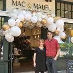 Owners Keri and Peter Crossely outside of their store Mac & Mabel, located on the ground level at Redmond Town Center. Photo courtesy of Mac & Mabel Facebook