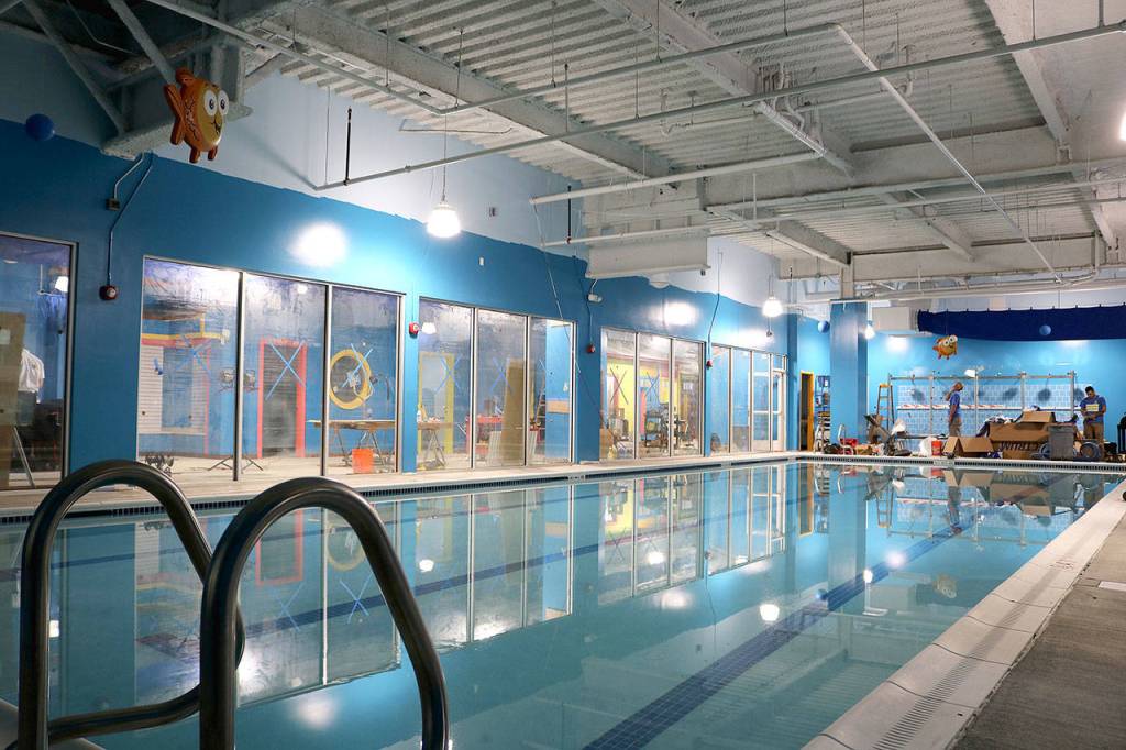 The Goldfish pool is set to 90 degrees making it a shiver-free zone. Stephanie Quiroz/staff photo