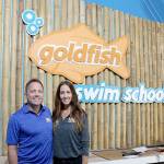 Stephanie Quiroz/staff photo                                Franchise owners JJ and Joette Dalton hope Goldfish swim school will help reduce drowning statistics.