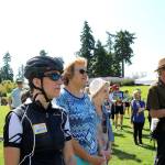 Attendees listen to elected officials and community leaders speak on the new name and partnership on July 20 in Redmond. Stephanie Quiroz/staff photo