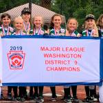 Redmond majors softball squad wins district title
