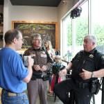 Coffee with a Cop is a national movement, which focuses on building relationships between law enforcement and community members. Stephanie Quiroz/staff photo