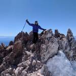 Courtesy photo                                Mercer Island financial adviser Bob Toomey recently summited Mount Shasta in California.
