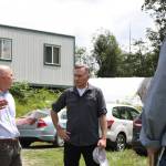 King County executive Dow Constantine, center, toured the new Experience Farming Project plot near carnation in July. Aaron Kunkler/staff photo