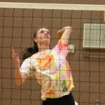 Mia Rice prepares to smash the ball. Andy Nystrom/ staff photo