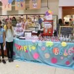 From left, Kaavya Manam, Emerson Schrider and Ellen Chang of Happy Bubbles sold handmade bath and body products at the Childrens Business Fair in Bellevue on Aug. 31. Stephanie Quiroz/staff photo