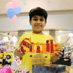 Stephanie Quiroz/staff photo                                 Rayed Siddiqui, 9, from Redmond sold handmade lego structures at the business fair on Aug. 26.