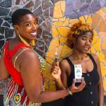 Heylo Cannabis education and outreach manager Alfa Lashay, left, joins Seattle-based recording artist and producer SassyBlack for a promotional shoot highlighting Heylos new cannabis oil product, Ancient Mahogany Gold, named for SassyBlacks new album. Both are due for release this week.