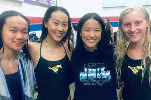 Redmond swimmers notch state-qualifying times