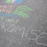 A chalk message Climate change is permanent. Why arent our promises? Madison Miller/staff photo