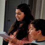 Yash Limaye explaining dialogues to Mihir Limaye. Photo courtesy of Yash Limaye