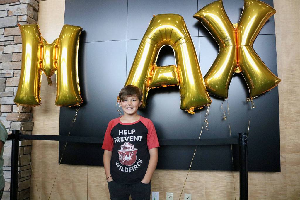 Max Shegnagaev had his tenth birthday wrestling bash at city hall on Oct. 6. Stephanie Quiroz/staff photo