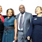 Queen Latifah headlines Hopelinks Reaching Out luncheon Oct. 21. From left: Queen Latifah, luncheon chairs Lynne Varner and Paul Hollie, and Hopelink CEO Lauren Thomas. Madison Miller/staff photo