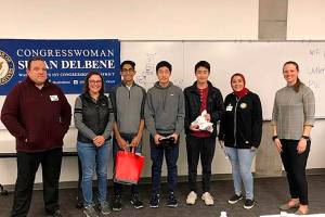 The team that created Vitality, the first-prize winning app. Courtesy photo