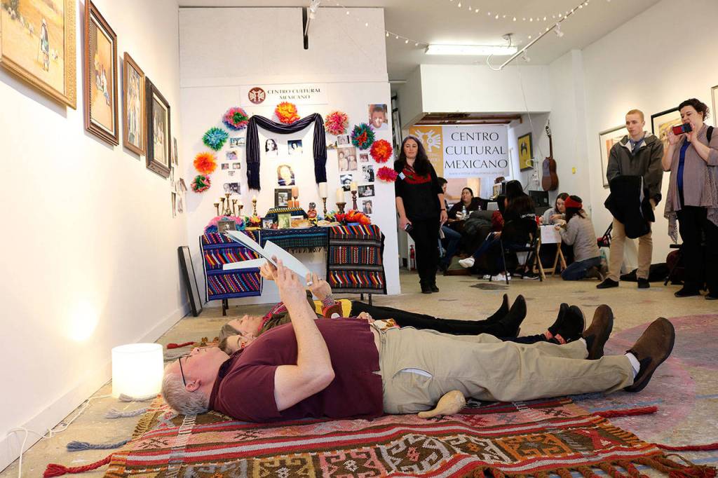 A special poetry performance by Michael Dylan Welch, Nicole La Follette and Rose Ramm. Stephanie Quiroz/staff photo