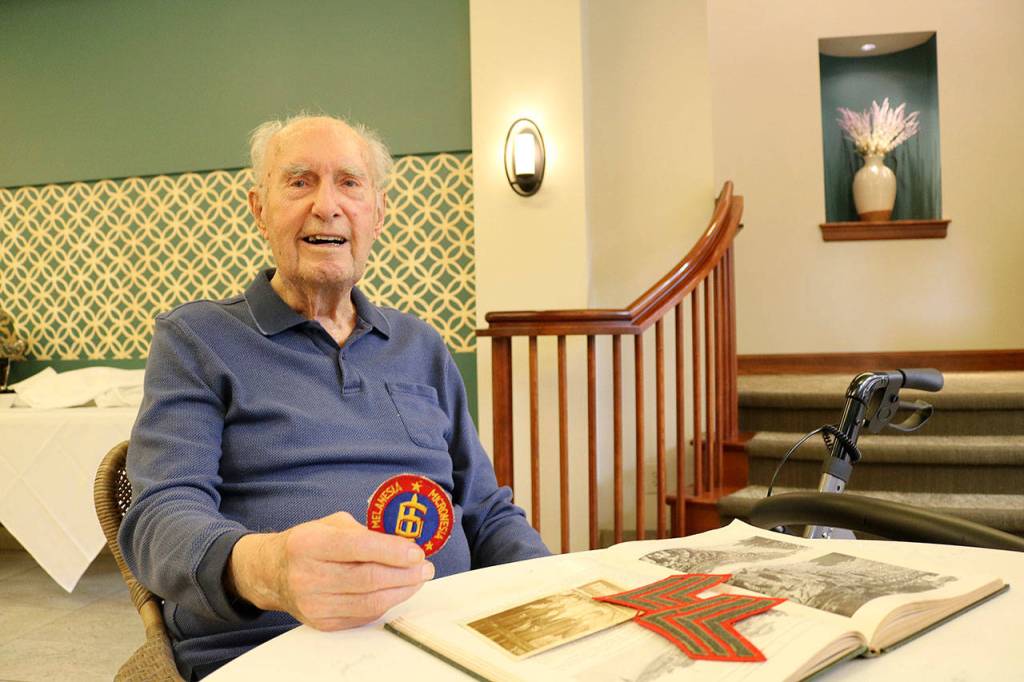 Stephanie Quiroz/staff photo                                 Nick Nichols is a WWII Veteran and resides at Fairwinds, a retirement community in Redmond.