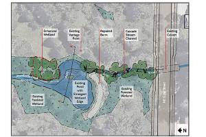 The preferred Smith Woods, Monticello Creek preferred design alternative. Photo courtesy of the city of Redmond