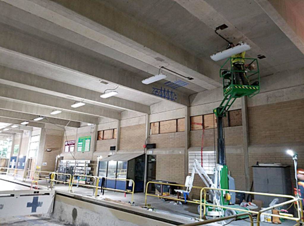 Photo courtesy of the city of Redmond                                 Phase one also included a new lighting system.