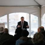 Redmond Mayor John Marchione said Capella at Esterra Park fits with Redmonds vision that has been in the work for more than 12 years. Stephanie Quiroz/staff photo