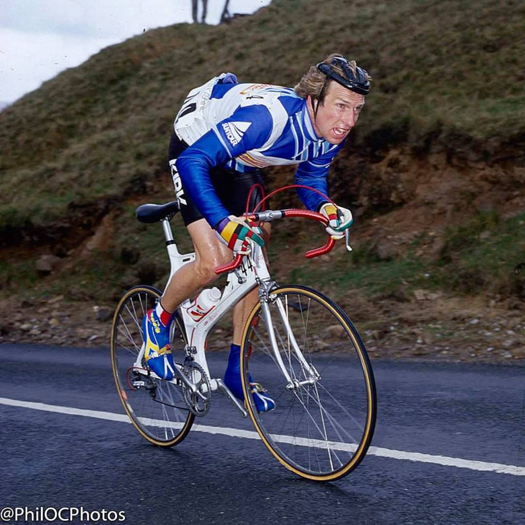 Steve Poulter was a professional cyclist in Great Britain and participated in the Summer Olympics in Los Angeles in 1984. Photo courtesy of Steve Poulter