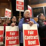 LWESP authorized a strike for a fair contract with competitive and equitable pay Tuesday, Jan. 7. Photo courtesy of Lake Washington Education Support Professionals Facebook page