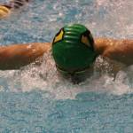 Redmond Highs Aidan Blackmon competes in the 100-yard butterfly at the 4A state meet last season at the King County Aquatic Center in Federal Way. Andy Nystrom / staff photo