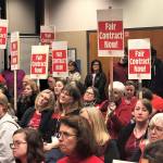 After LWESP authorized a strike for a fair contract with competitive and equitable pay Tuesday, Jan. 7., LWSD and LWESP reached a tentative agreement Friday, Jan. 17. The contract was ratified Jan. 27. Photo courtesy of Lake Washington Education Support Professionals Facebook page