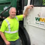 Waste Management driver Steve Wegener is always looking out for his community. Photo courtesy of Waste Management