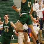Redmonds Jahi Coleman drives to the hoop against Glacier Peak on Feb. 15. Andy Nystrom/ staff photo