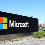 The signage outside of Microsofts Redwest Campus in Redmond, WA, on Feb. 19, 2020. Mitchell Atencio / Staff Photo