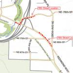 Graphic courtesy of city of Redmond                                 Transportation Improvement Board grant vicinity map depicting the locations for improvement project.