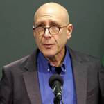 Seattle & King County Public Health Official Dr. Jeff Duchin speaking at the press conference. Screenshot from press conference livestream