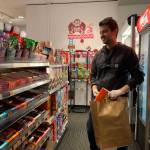 Alex Comair, director of operations, shops at the DigiPen student store for a delivery. Photo courtesy of DigiPen Institute of Technology