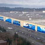 The Boeing factory at Paine Field in Everett. (Boeing Co.)