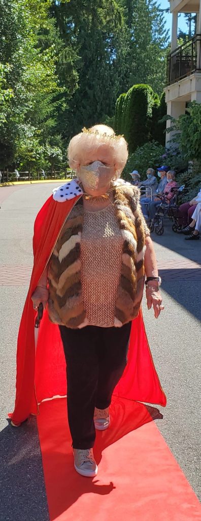 Toni Underwood walks the red carpet at her 100th birthday celebration. Courtesy photo/Fairwinds Redmond