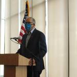 Gov. Jay Inslee met with local leaders in Federal Way at the Performing Arts and Events Center on July 17. Olivia Sullivan/staff photo